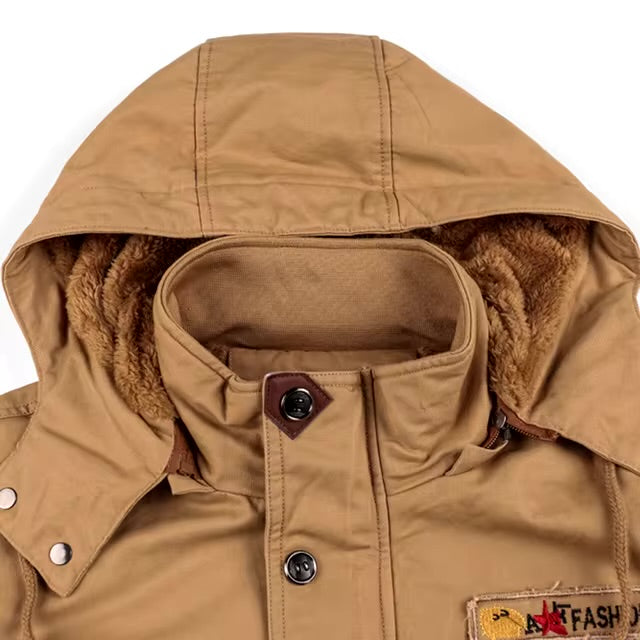 Autumn and Winter Men Trendy Jackets Military Coats Multi-pocket Jackets High Quality Male Cotton Casual Thick Warm Parkas Coats